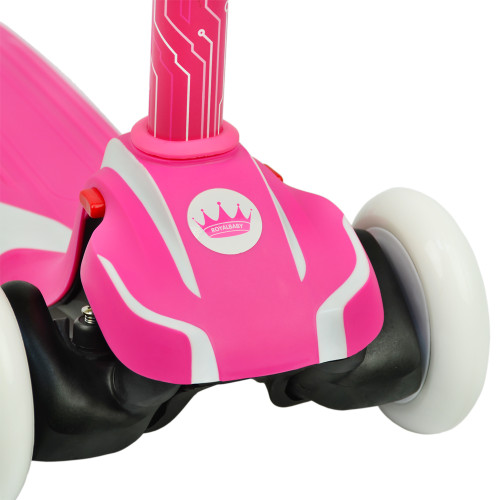 Самокат  RoyalBaby Folding Suspension, розовый - фото №4